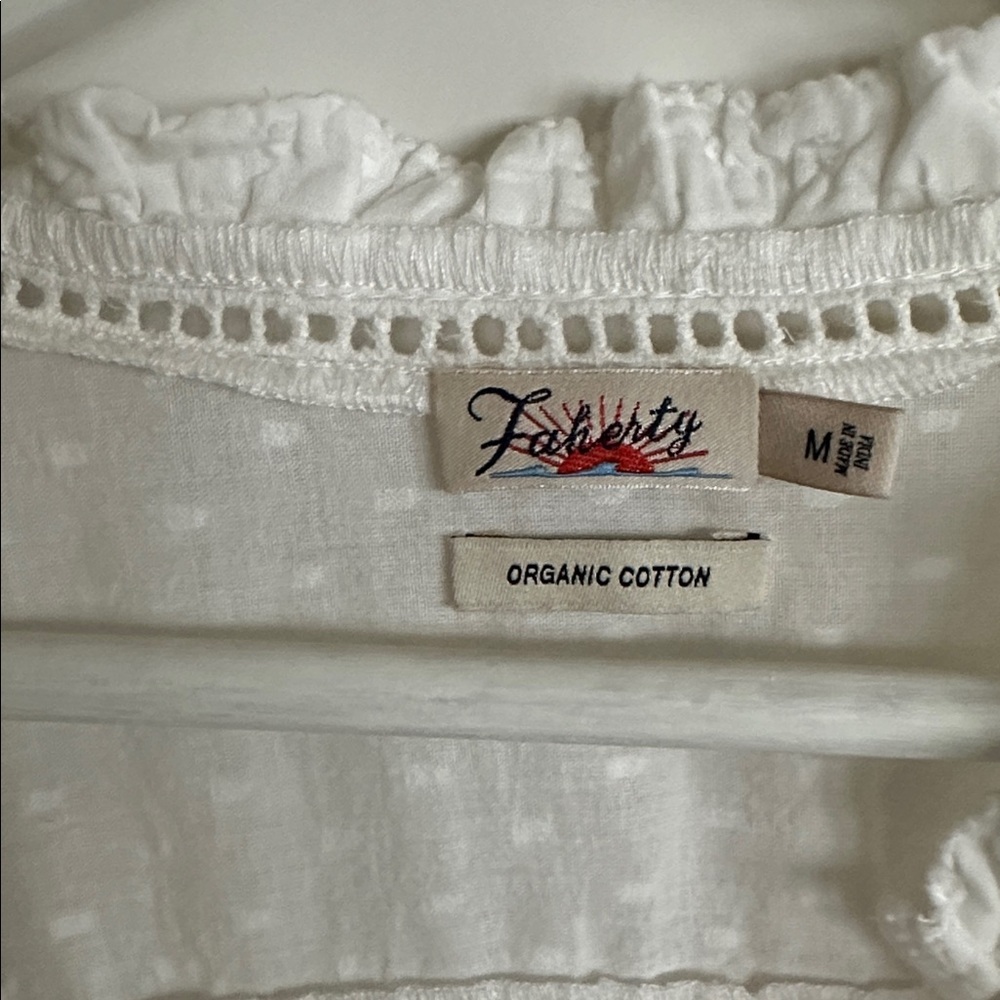 Faherty White Blouse - image 2